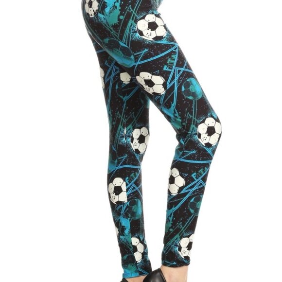 Soccer Print Leggings - Picture 9 of 9